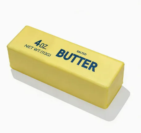 Realistic butter stick squishy slow rising squeeze stress toy