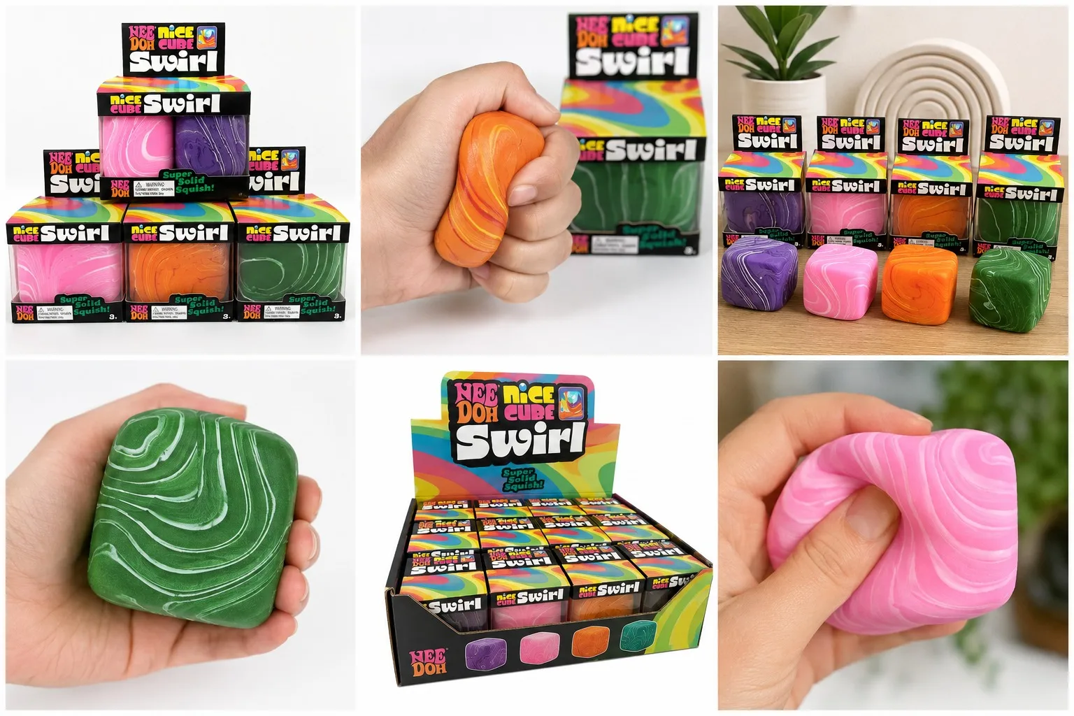 Portable 2.25 inch nice cube squishy toy