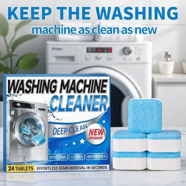 Washing Machine Cleaner Tablets – Enzyme Descaler & Odor Remover (24 Count) for HE, Front & Top Load Washers - Image 8