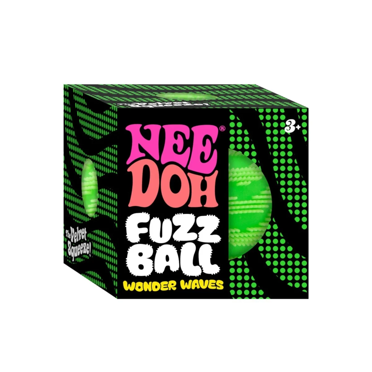 NeeDoh Fuzz Ball Wonder Waves – Schylling Velvet Sensory Squeeze Toy, Soft Cloud Squish 2.25" (Ages 3+) - Image 6