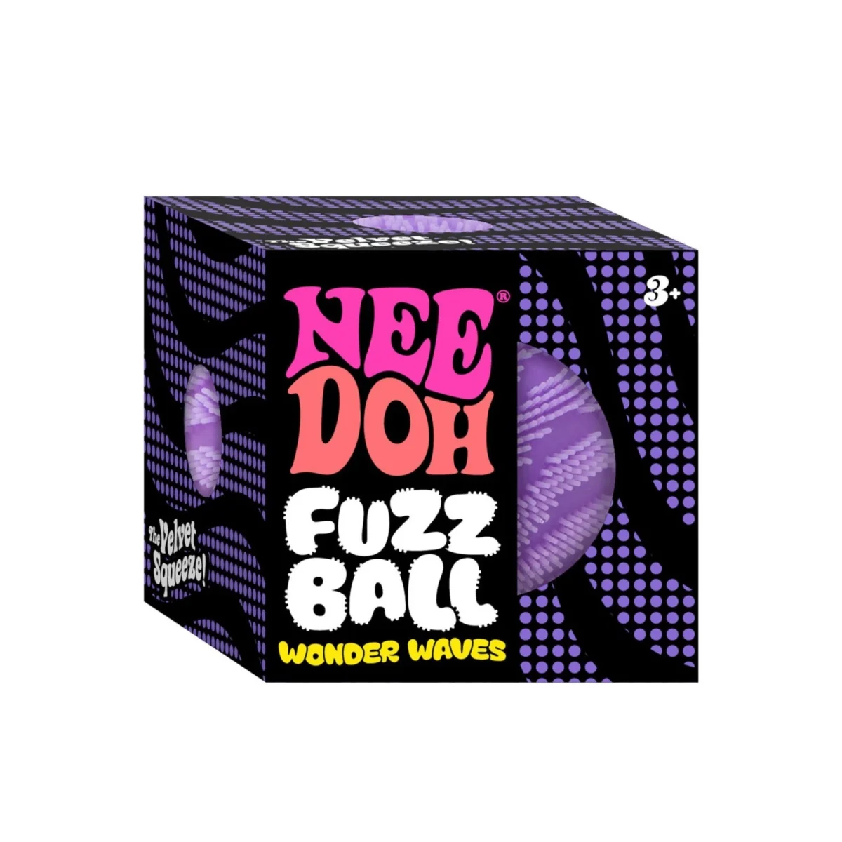 NeeDoh Fuzz Ball Wonder Waves – Schylling Velvet Sensory Squeeze Toy, Soft Cloud Squish 2.25" (Ages 3+) - Image 7