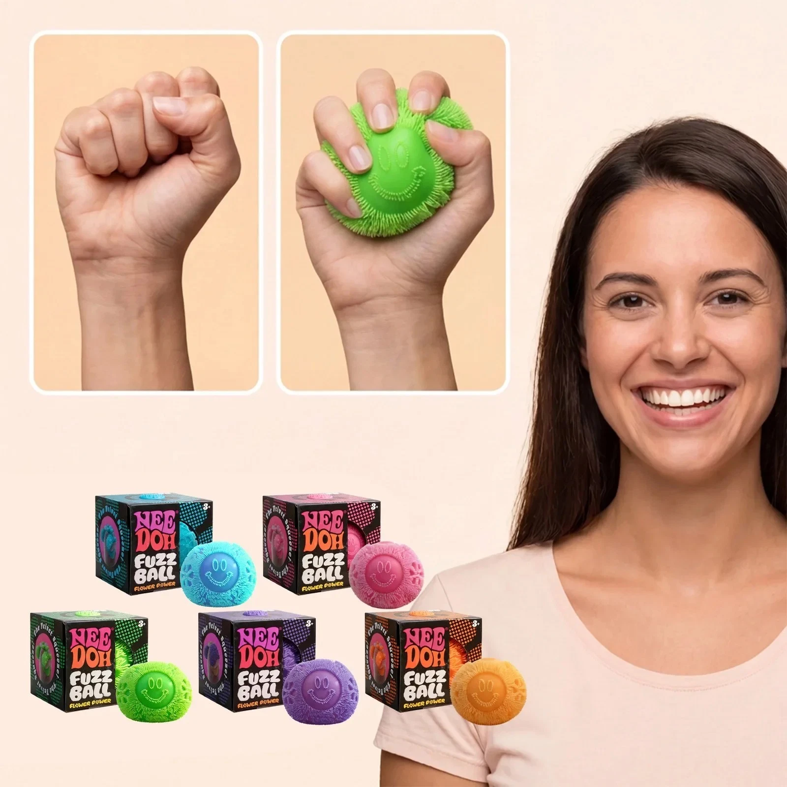 Soft cloud squish sensory fidget ball