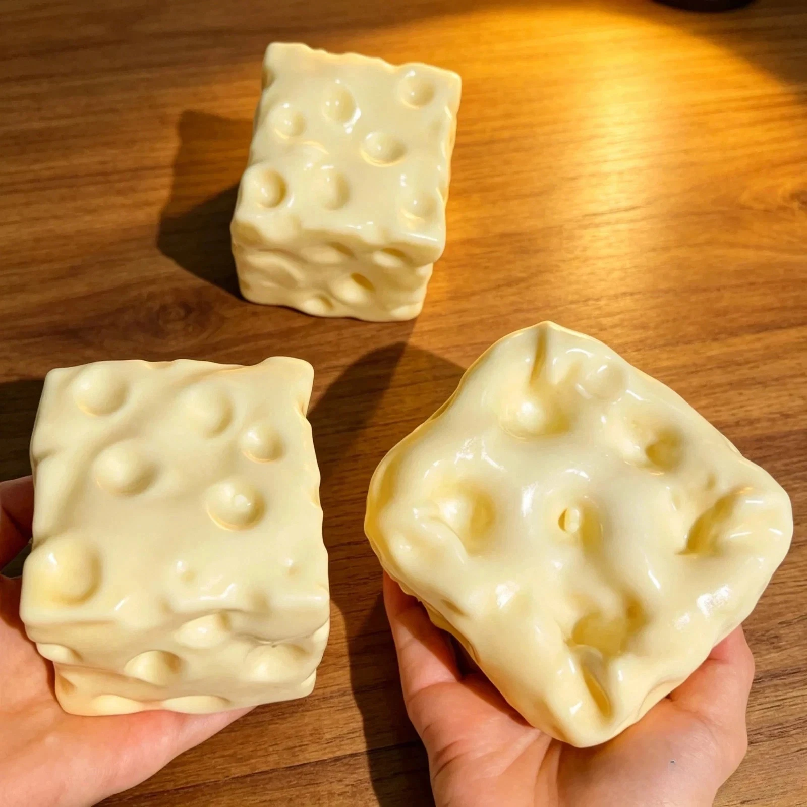 Cheese squishy squeeze detail