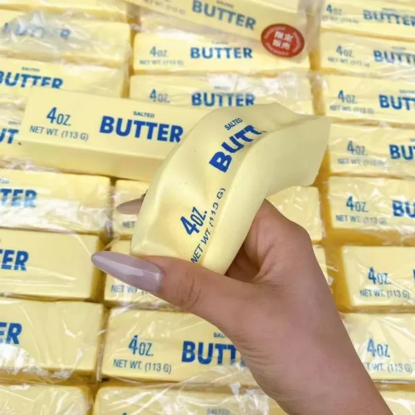 Butter Stick Squishy – Realistic Slow-Rising Squeeze Stress Toy, Soft Sensory Butter Fidget for Kids & Adults (5.5 Inch) - Image 6