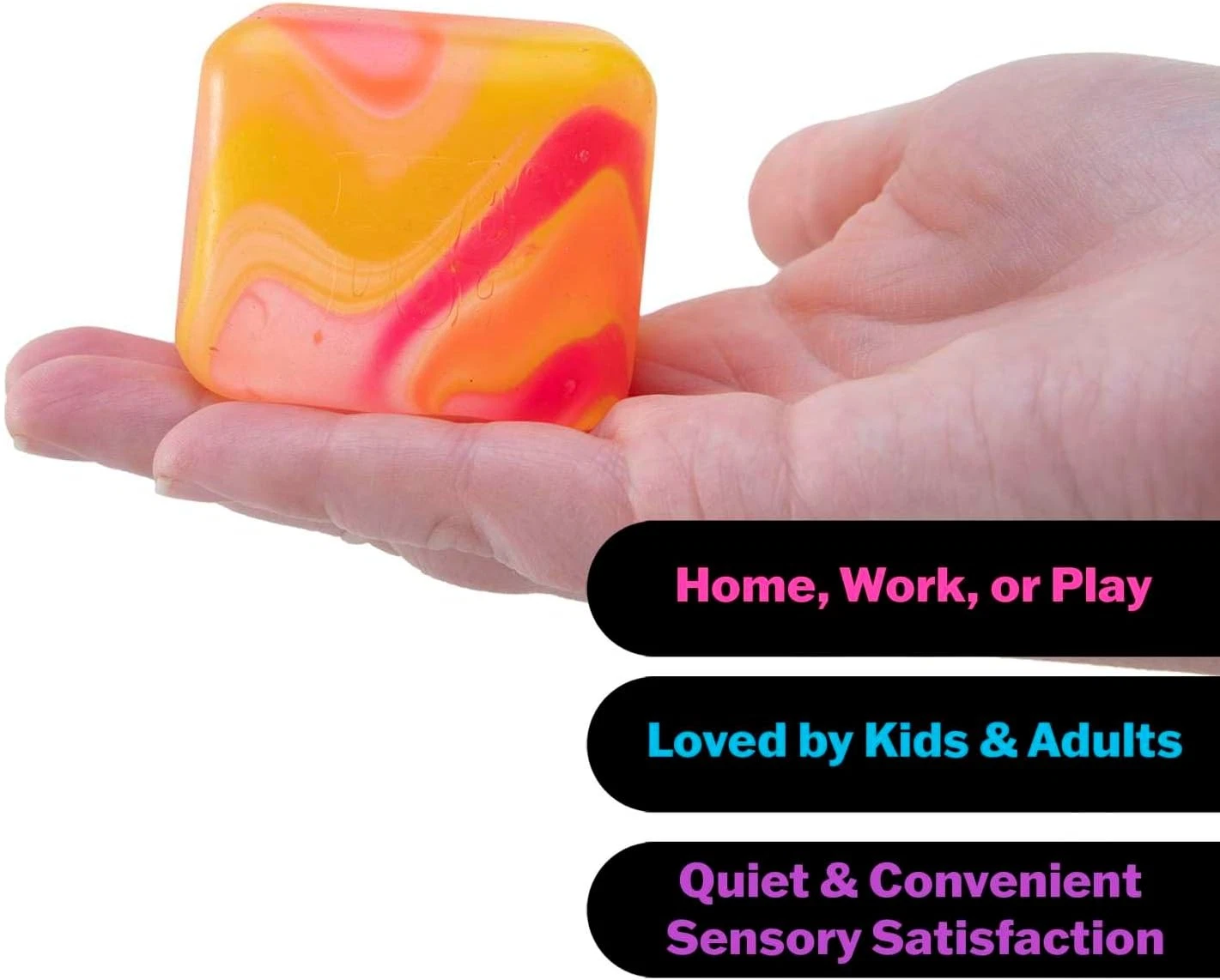 Unique swirl color blend nice cube squishy