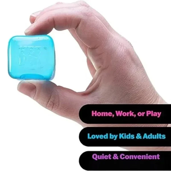 NeeDoh Nice Ice Baby 4-Pack – Schylling Mini Ice Cube Super Solid Squish Sensory Stress Toys (Assorted Colors, Ages 3+ - Image 3