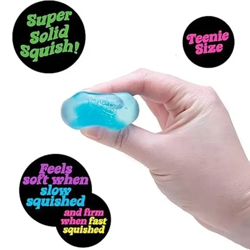 Assorted translucent color mini ice cube squishies