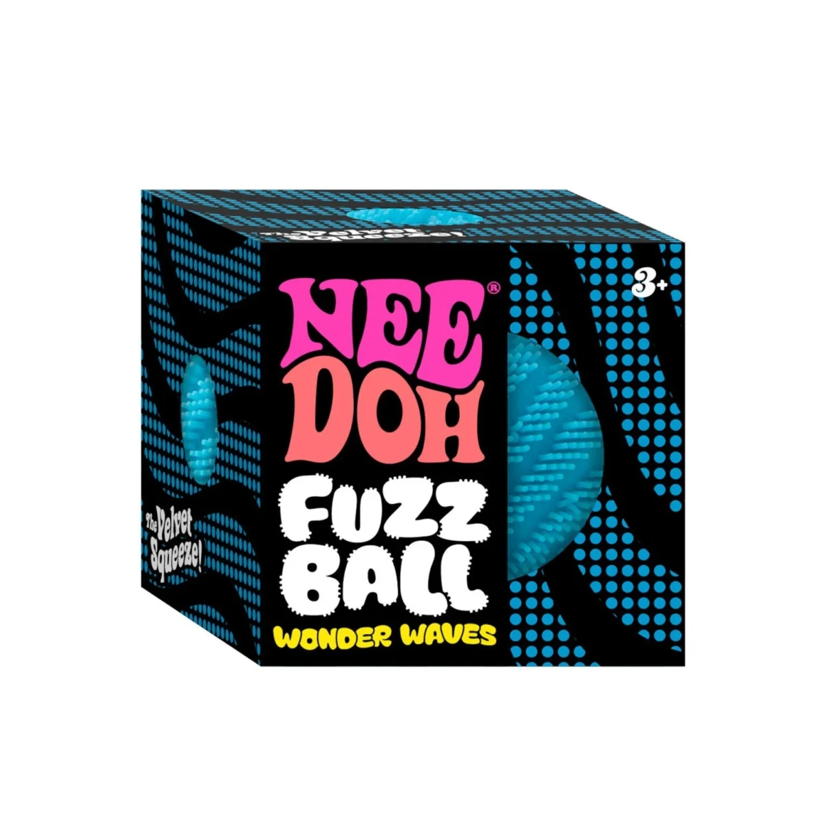 NeeDoh Fuzz Ball Wonder Waves – Schylling Velvet Sensory Squeeze Toy, Soft Cloud Squish 2.25" (Ages 3+) - Image 9