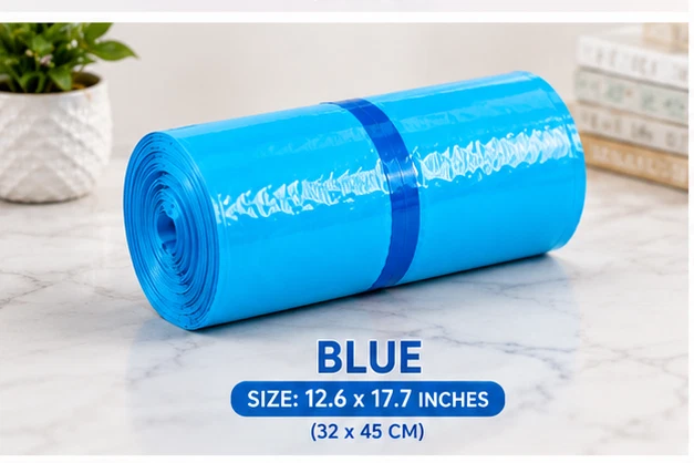Self sealing adhesive strip poly mailer
